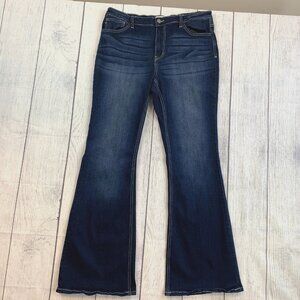 KanCan Jeans sz 2XL Approx 16 18 Dark Wash Flare Inseam 34" Stretch